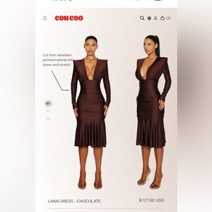 Coucoo Lanai Dress Chocolate